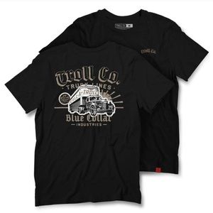 TROLL CO | Blue Collar Holler graphic tee/T-shirt black